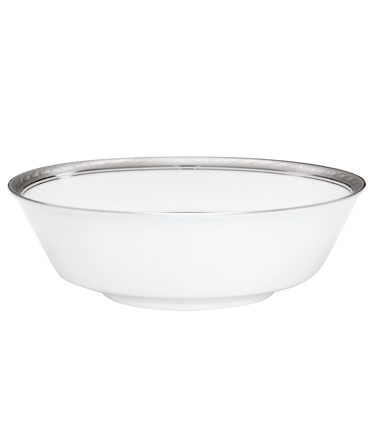  Noritake Crestwood Round Vegetable Bowl - Platinum - Bonton