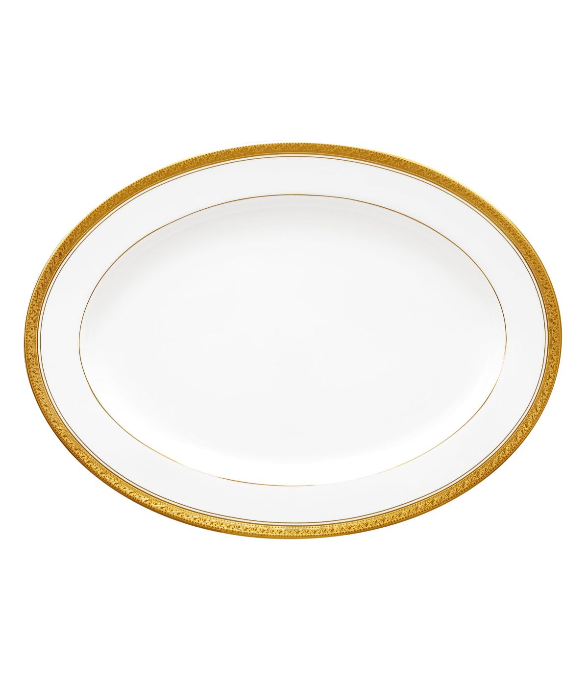  Noritake Crestwood Oval Platter - Gold - Bonton