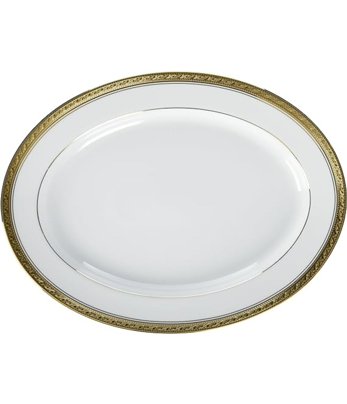  Noritake Crestwood Oval Platter - Gold - Bonton