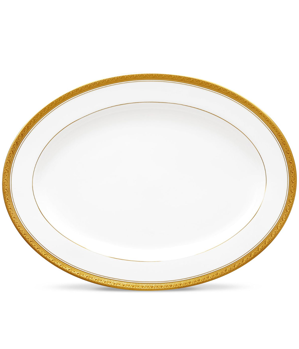  Noritake Crestwood Oval Platter - Gold - Bonton