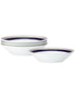  Noritake Crestwood Set of 4 Soup Bowls - Cobalt Platinum - Bonton