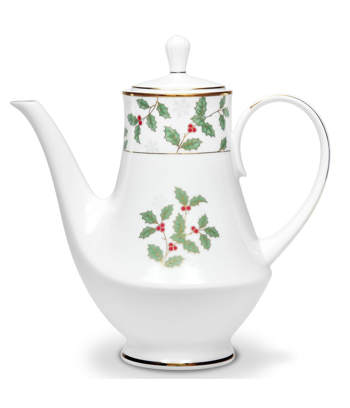  Noritake Holly & Berry Gold Coffee Server - Multi - Bonton