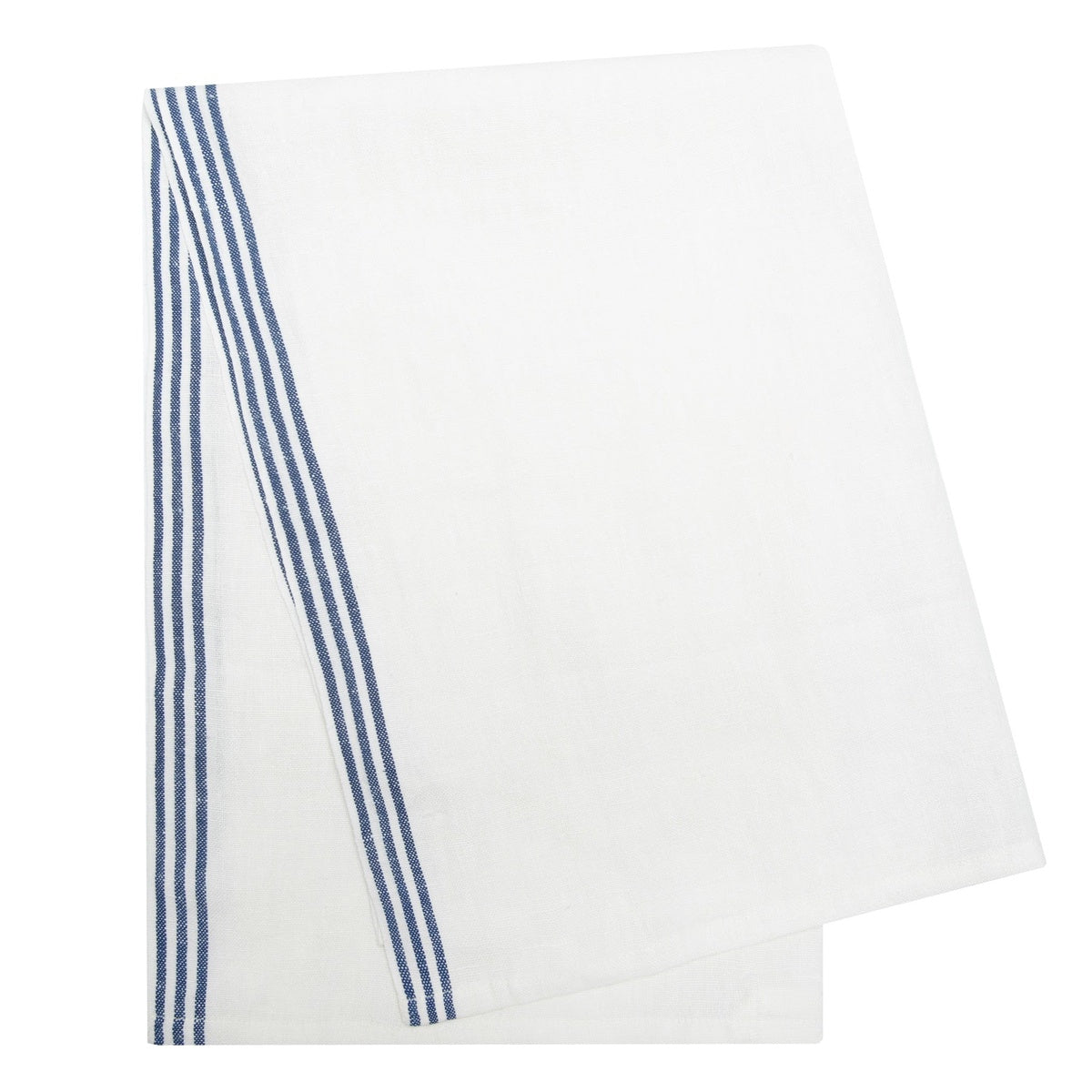  Caravan Alsace White Tea Towels 20x30 - Set of 2 - White & Blue - Bonton