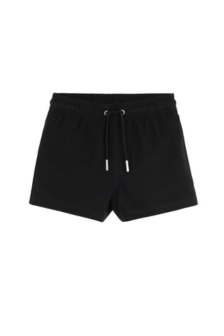 Boys 2 Match Drawstring Swim Shorts-Black