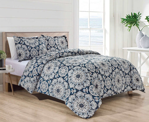 Bibb Home 4 Pc Duvet & Down Alternative Comforter Set