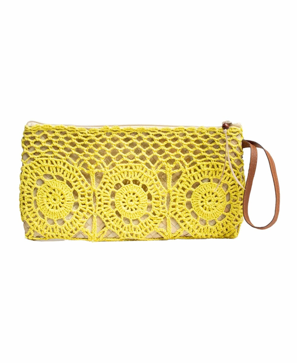  Jelavu Jelavu Cora Crochet Clutch - Yellow - Bonton