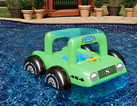 Swimming Pool All Terrain Vehicle Float for Children - 41" - Green