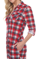 Women's Piper Stretchy Plaid Tunic Top