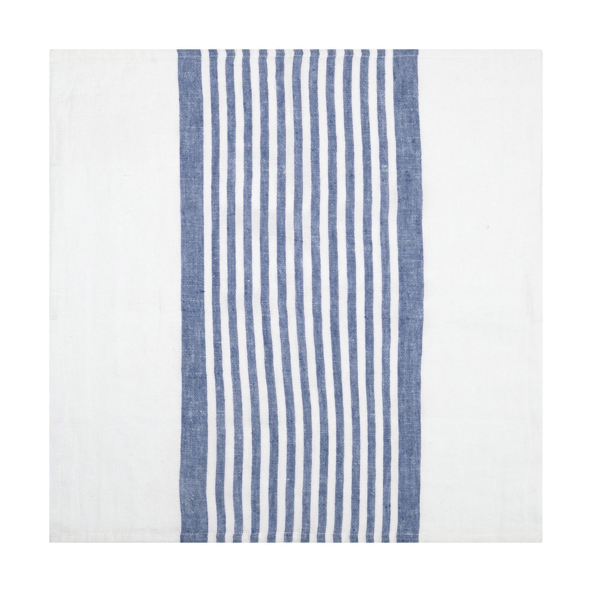  Caravan Brittany White Napkins 20x20 - Set of 4 - White & Blue - Bonton