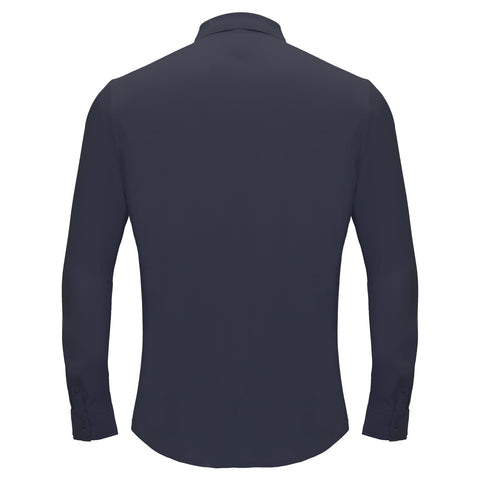 Olympic Victory Button-Up Shirt GREY BLUE