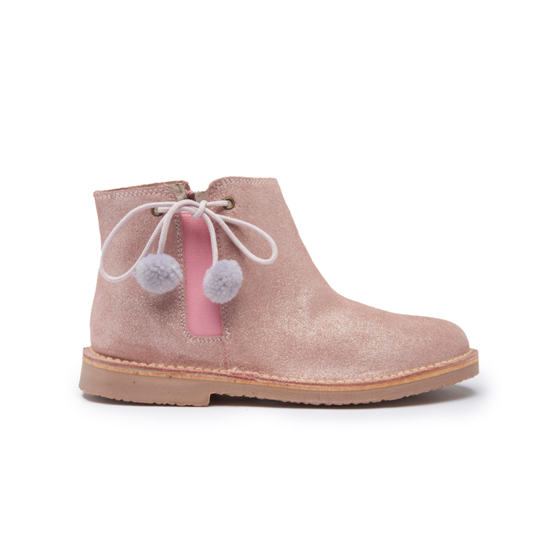  Childrenchic PomPom Chelsea Boots in Rose - Pink - Bonton