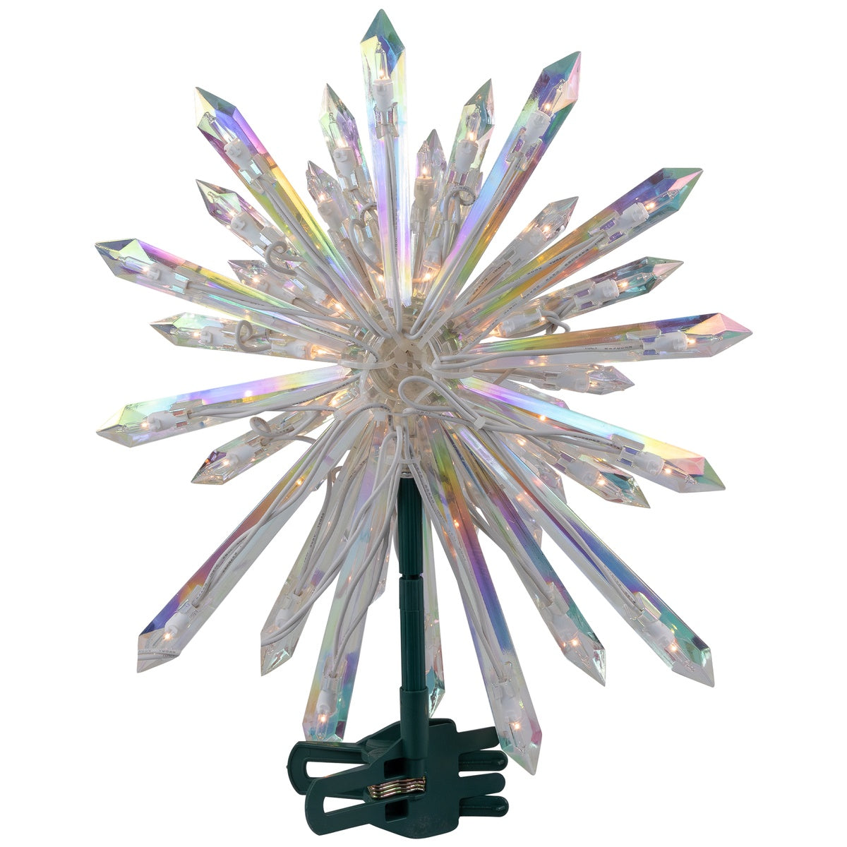  Northlight Lighted Iridescent Icicles Christmas Tree Topper - 14