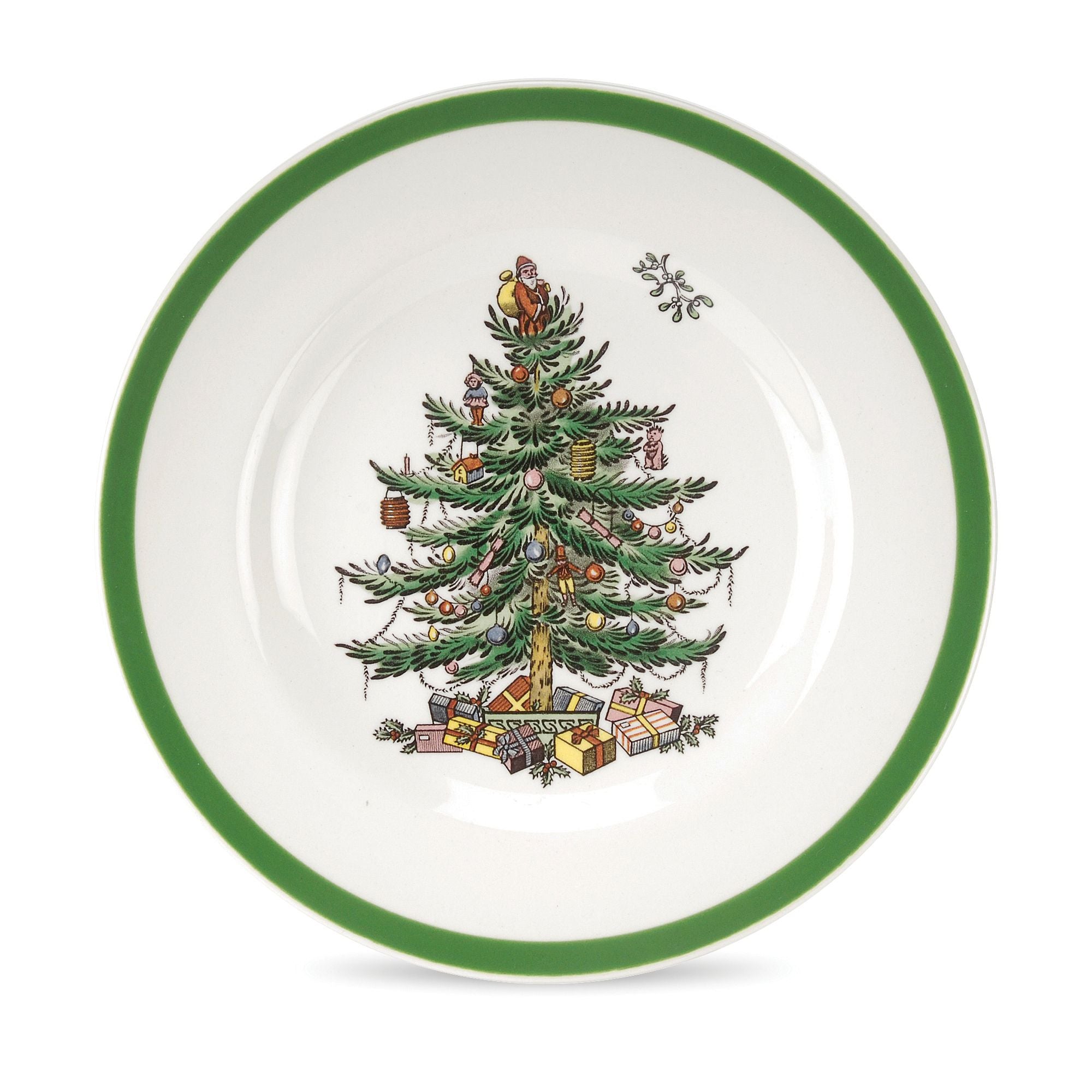  Spode Christmas Tree Bread & Butter Plates Set of 4 - White - Bonton