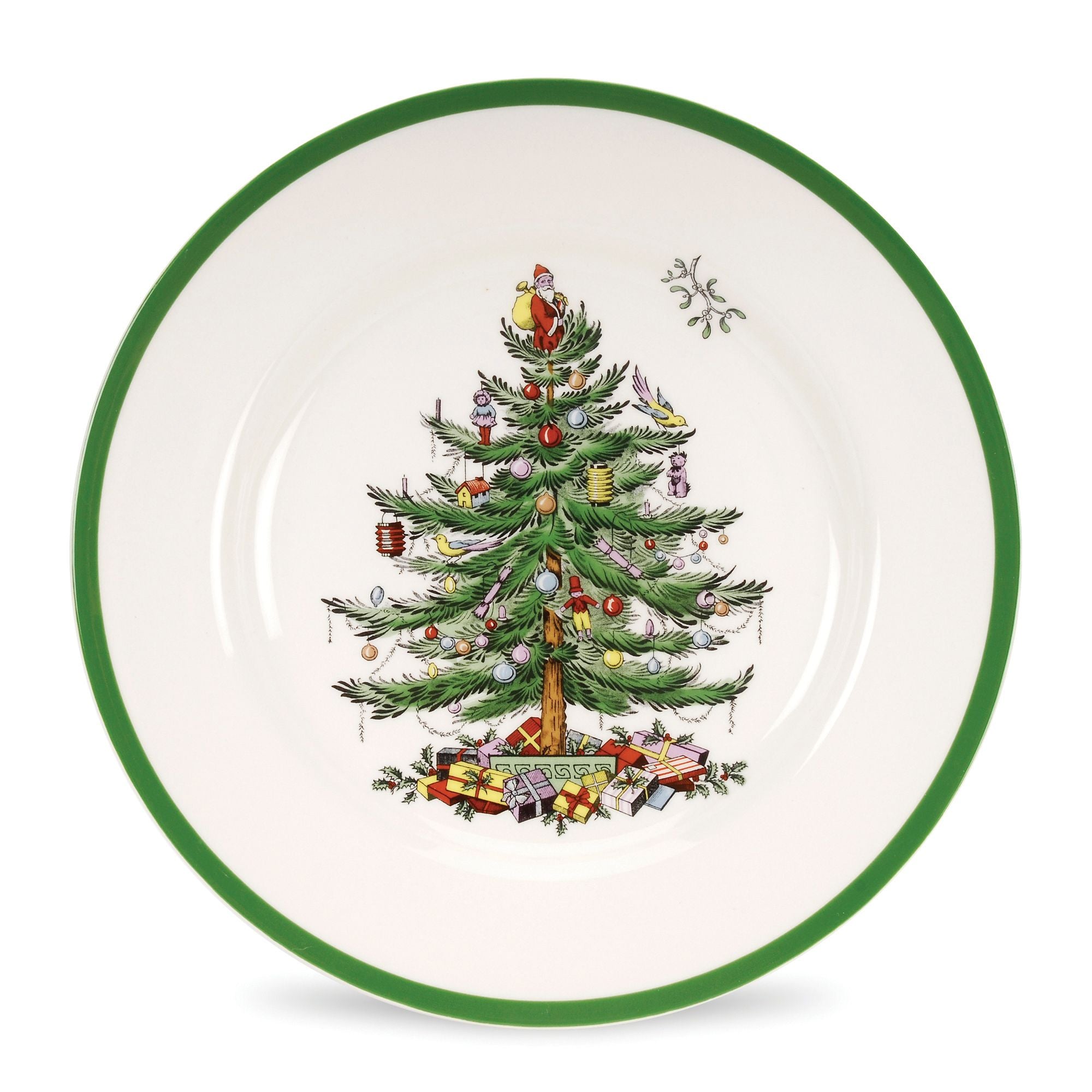  Spode Christmas Tree Dinner Plate Set of 4 - White - Bonton