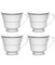 Regina Platinum Set of 4 Cups