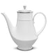  Noritake Regina Platinum Coffee Server - White - Bonton