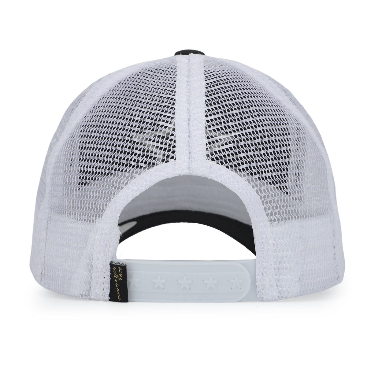  Vintage Havana Vintage Havana Trucker Hat for Women – White Mesh & Black Canvas Adjustable Cap With Washed Gold Star - Default Title - Bonton