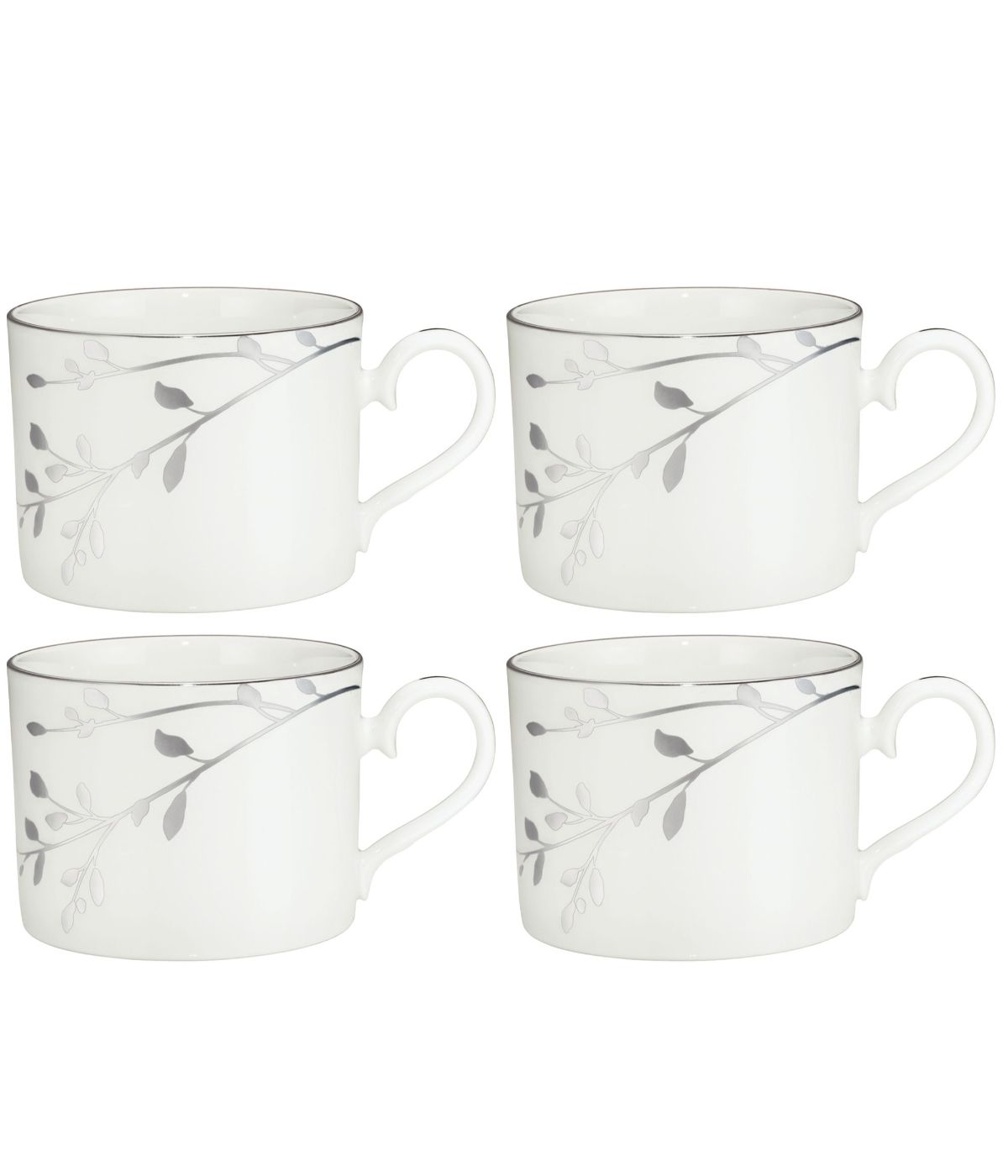  Noritake Birchwood Set of 4 Cups - White - Bonton