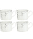  Noritake Birchwood Set of 4 Cups - White - Bonton