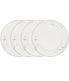  Noritake Birchwood Set of 4 Bread & Butter/Appetizer Plates - White - Bonton