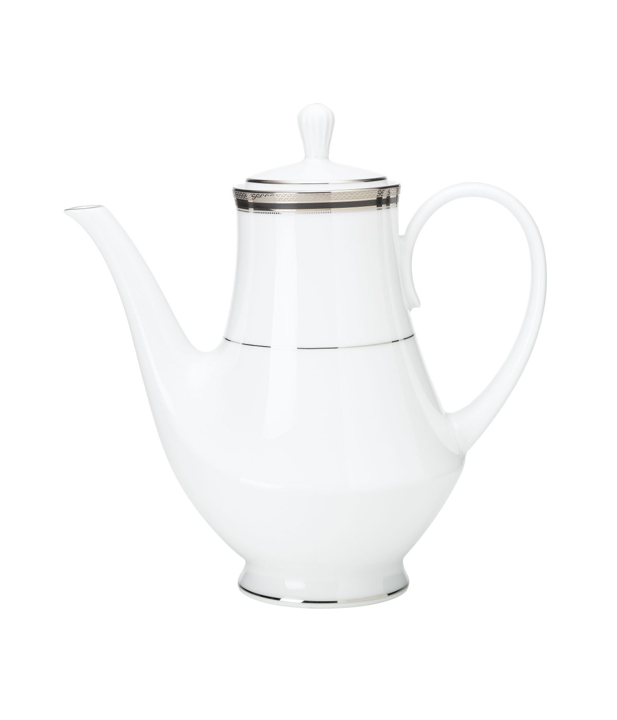  Noritake Austin Platinum Coffee Server - White - Bonton