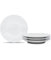 Colorscapes WoW Dune Set of 4 Coupe Appetizer Plates