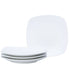  Noritake Colorscapes WoW Dune Set of 4 Square Dinner Plates - White - Bonton