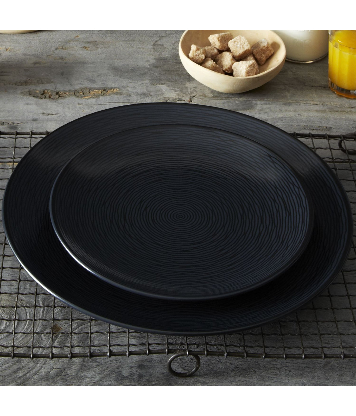  Noritake Colorscapes Swirl Oval Platter - Black - Bonton