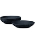  Noritake Colorscapes Swirl Set of 4 Pasta Bowls - Black - Bonton