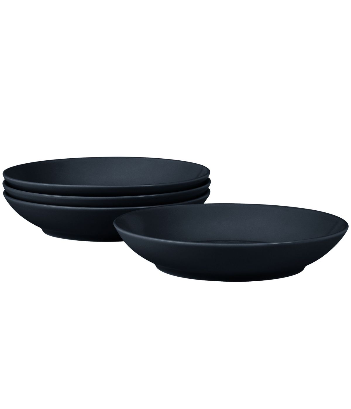  Noritake Colorscapes Swirl Set of 4 Pasta Bowls - Black - Bonton