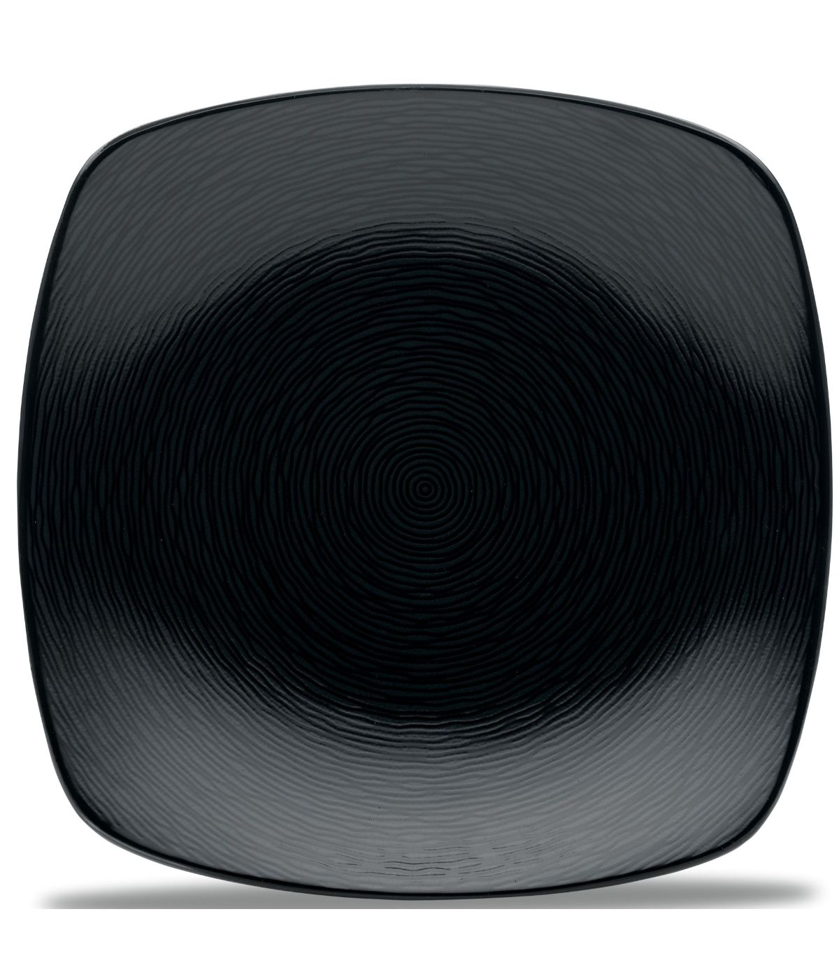  Noritake Colorscapes Swirl Square Platter - Black - Bonton