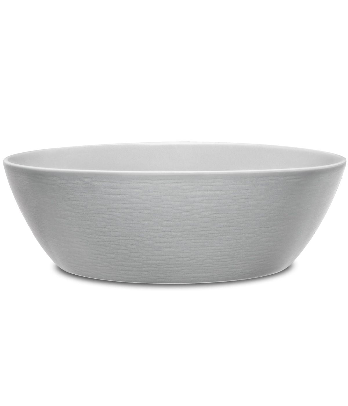  Noritake Colorscapes Swirl Round Vegetable Bowl - Grey - Bonton