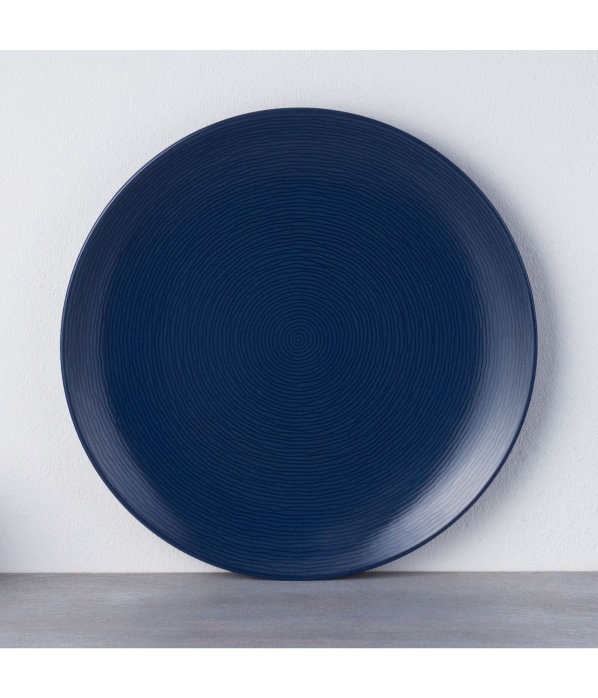  Noritake Colorscapes Swirl Round Platter - Navy - Bonton