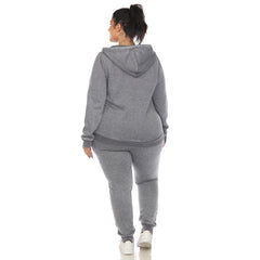 Plus Size Burnout Jogger Set