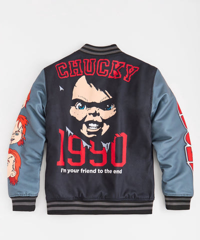 Chucky Nice Guy Varsity Jacket - Black