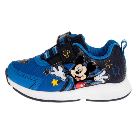 Disney Toddler Boys Mickey Mouse Sneakers With 2 Red Lights