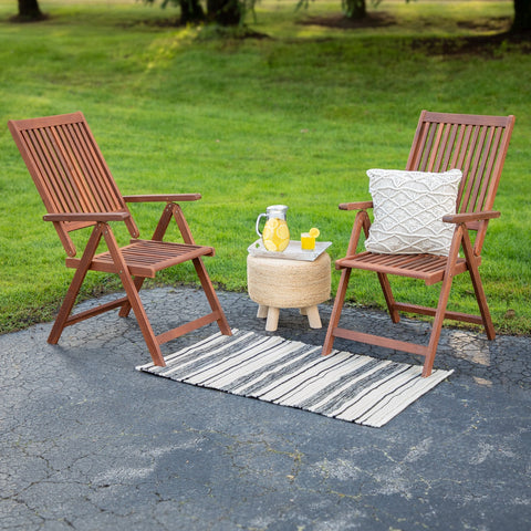3.5' X 2.25' Cream and Black Twisted Textured Handloom Woven Outdoor Throw Rug