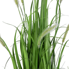 36" Potted Green Artificial Onion Grass Plant