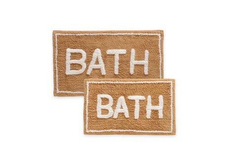 St Maryâ€™s 2 Piece 100% Cotton Tufted Bath Rug Set With Latex Backing