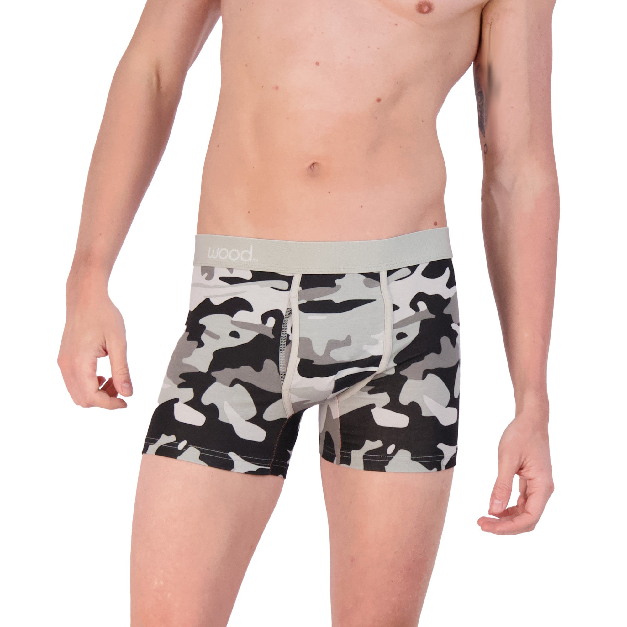  Wood Underwear Boxer Brief w/Fly Premium Fit 3