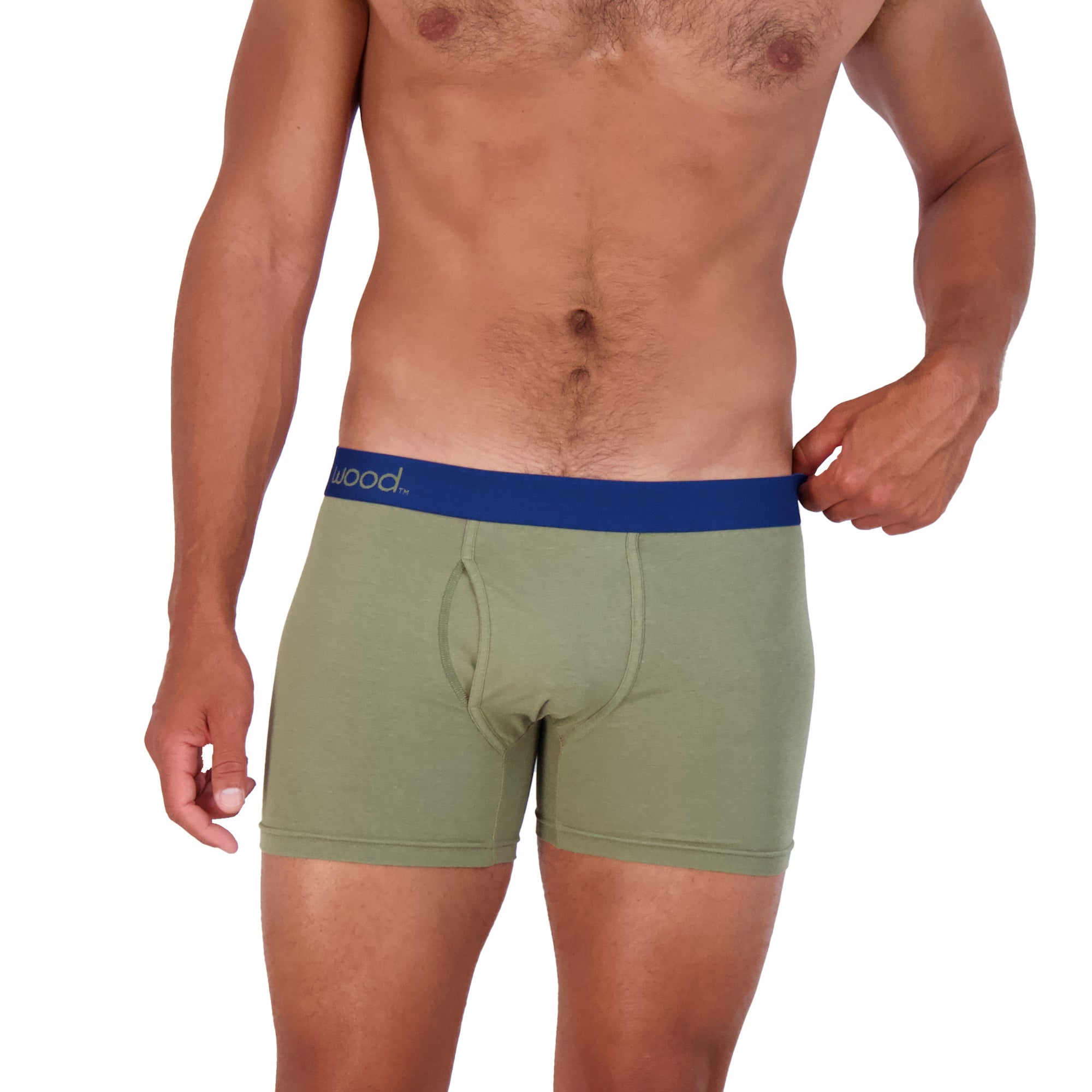  Wood Underwear Boxer Brief w/Fly Premium Fit 3