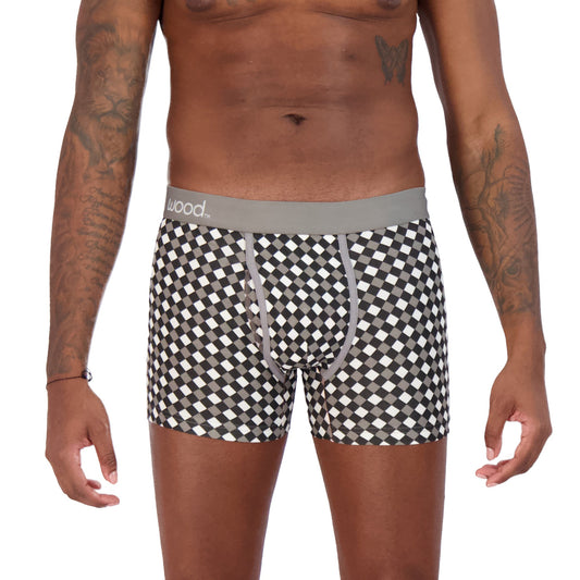 Boxer Brief w/Fly Premium Fit 3" inseam