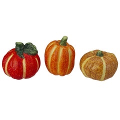 6pc Fall Harvest Ceramic Pumpkins Decoration Set