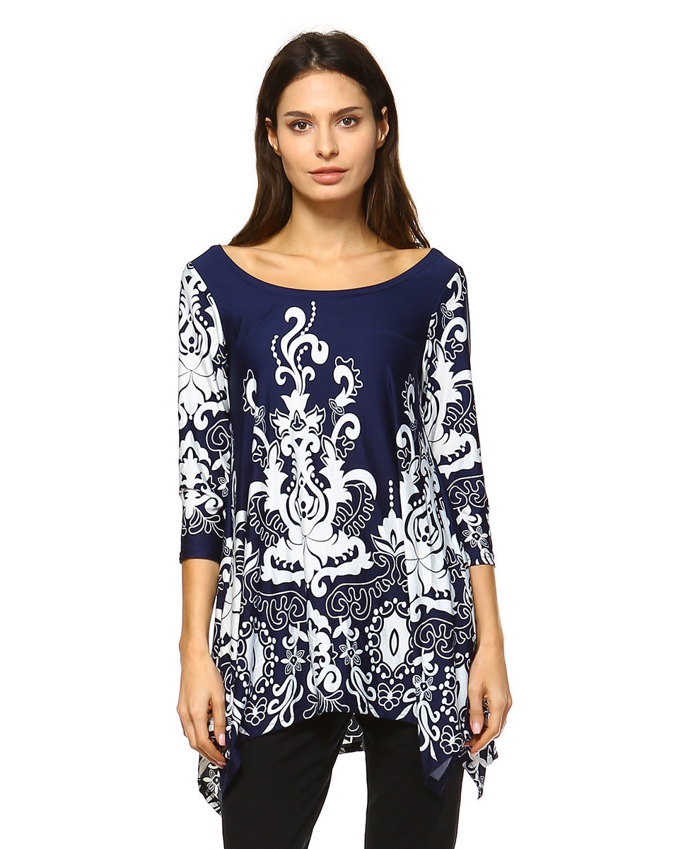  White Mark Women's Yanette Tunic Top - S - Bonton