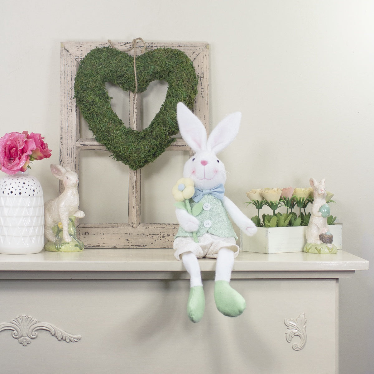  Northlight Boy Bunny Rabbit Easter and Spring Figure - 24