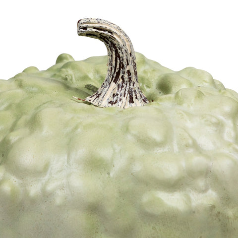 7.5" Light Green Textured Gourd Autumn Table Decoration