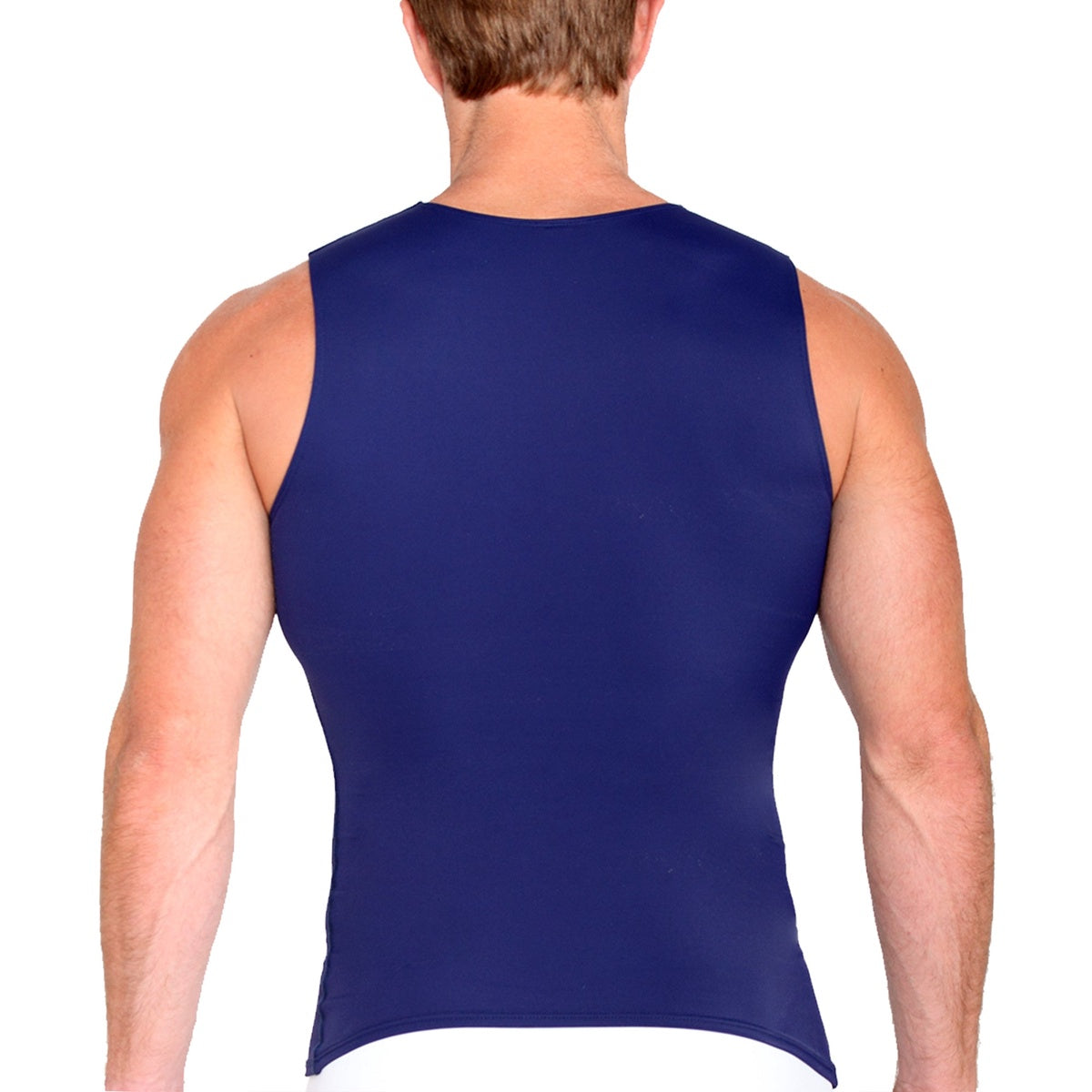  InstantFigure Insta Slim Compression Sleeveless V-Neck Tank VS00N1 - White - Bonton