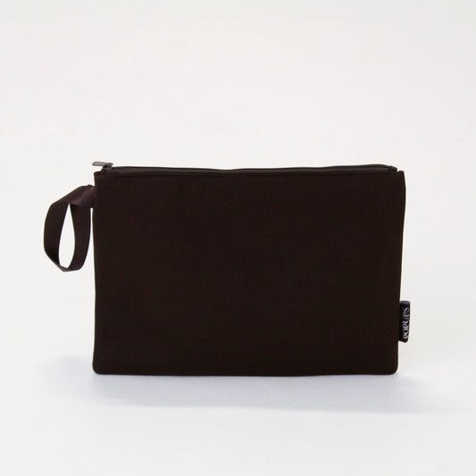 Espresso Set: Oversized Wristlet Pouch + Essential Pouch