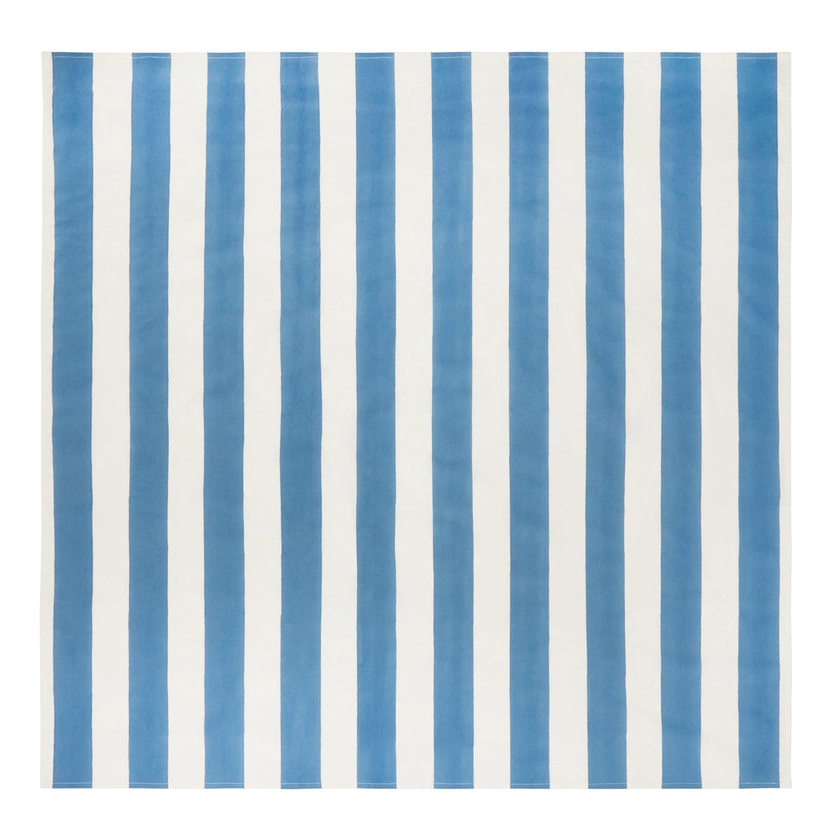  Caravan French Tablecloth St. Tropez Blue Stripes - 59 x 59 - Square - Seats 2-4 - Bonton