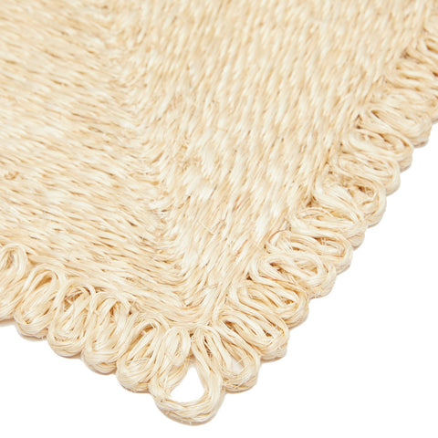 Loopy Abaca 14" Square Placemat - Set of 4